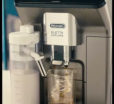 DeLonghi Eletta Explore Bean to Cup coffee machine with Latte cream machine