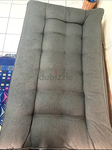 Grey Foldable Futon Mattress / Sofa Bed - Good Condition
