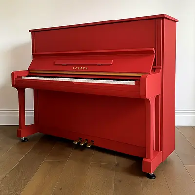 Yamaha U3 Glossy Red Mahogany Upright Piano – Luxury Finish | Grand-Like Power