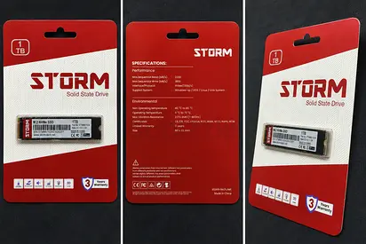 STORM 1TB M.2 NVMe SSD 2280 – New Pack – 2200MB/s Read Speed