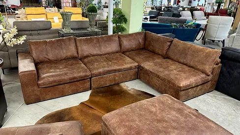 Marina home Leather Original Sofa Excellent Condition