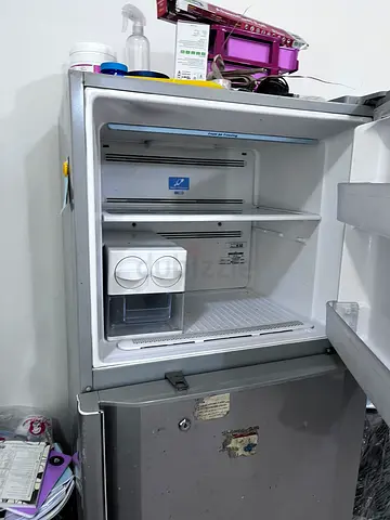 Used Compact Single-Door Freezer in Silver - Good Working Condition
