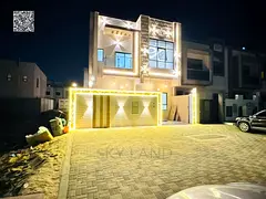 Villa (Sikka) for sale in Ajman | Al Zahiyah area | 6 rooms, majlis, hall, maid's room and roof 