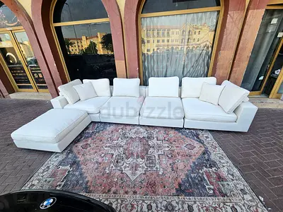 Comfortable marina home feather filled modular sofa five seater