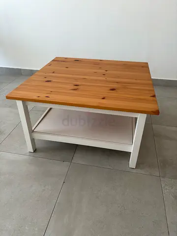 IKEA HEMNES Coffee Table – White Stain  Solid Wood Top