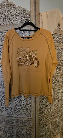 Light Brown Long-Sleeve Harley-Davidson Thermal Top - size L