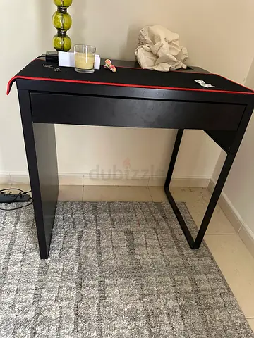 Small black study desk