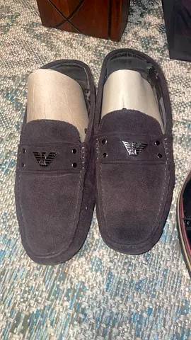 Mens Emporio Armani Brown Suede Loafers - Sizes 41-43, Good Used Condition. priced 50-100 each