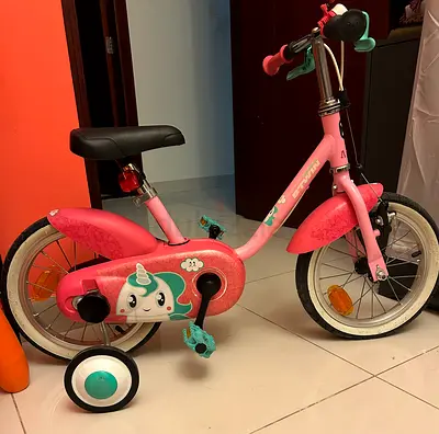 BTWIN 14-inch Unicorn 500 childrens bike