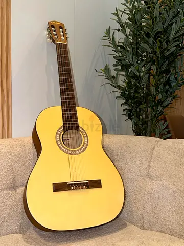 Used Classical Acoustic Guitar - Natural Finish, Good Condition