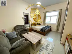 Luxury furnished studio for rent in Rashidiya 3, including bills and parking