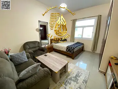 Luxury furnished studio for rent in Rashidiya 3, including bills and parking