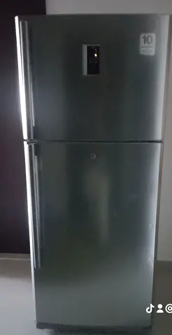 Silver Double Door Refrigerator - Good Working Condition