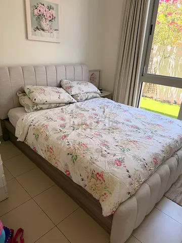 Home Centre Warner Queen Bed with Hydraulic Storage + Mattress Included