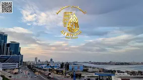 Two-bedroom apartment with a living room and a balcony offering a stunning open view of the port are