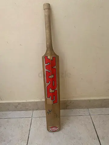 Signed MRF English Willow Bat – Mohammad Nabi  Taskin Ahmed Signatures – Sharjah Stadium
