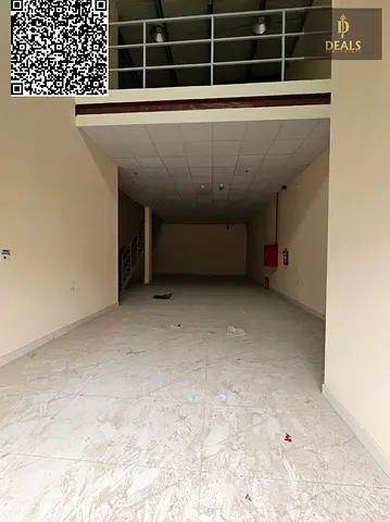 Side Warehouse for Rent in Ajman Industrial Area 2 – With Mezzanine Floor