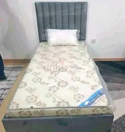 Single bed frame with mattress and headboard - good condition