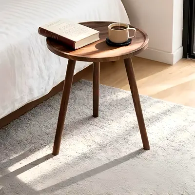 3199 - ORCHID M® End/Side Tables - Small Round Accent Table, Narrow Night Stands with 3 Legs, Side