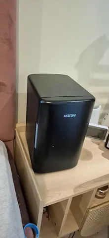 Compact Astrom Mini Fridge - Black, Good Condition 50 AED