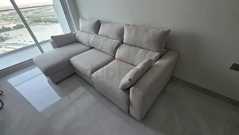 Great condition neat and clean ikea eskilstuna L shape sofa under storage