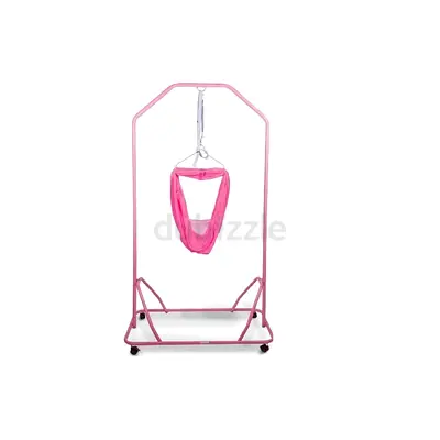 Portable Baby Hammock Cradle Swing with Stand - Pink