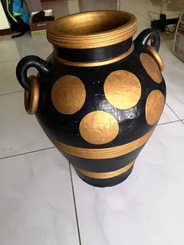Vintage Handpainted Waterproof Paint Clay Pot