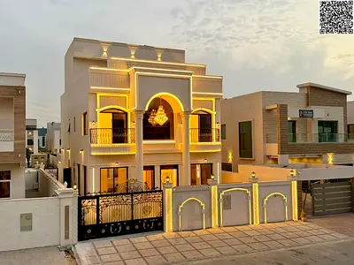 Villa overlooking two streets, two floors and a roof, classic design, price includes electricity and water, freehold ownership for all nationalities.