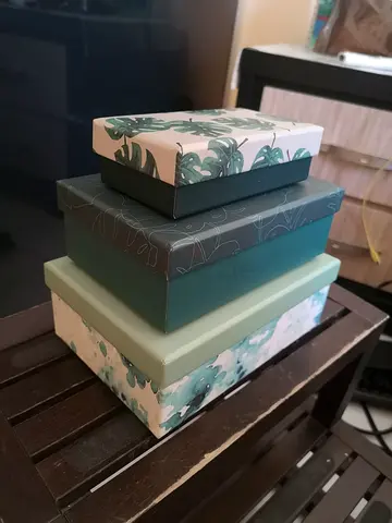 Tchibo Green Cardboard Decorative Boxes