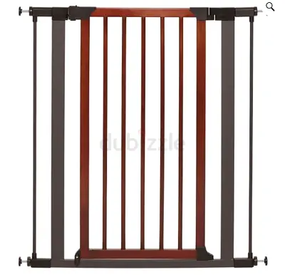 Steel Pet Gate with Decorative Wood Door - Brand New