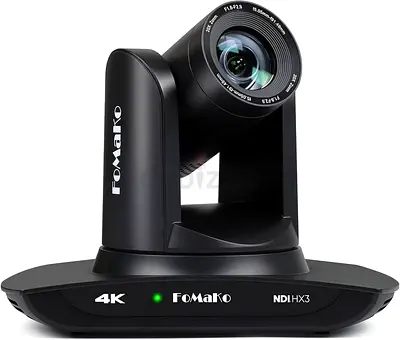FoMaKo 4K PTZ Camera HDMI NDI AI Auto-Tracking Gen 3, 20X Optical Zoom