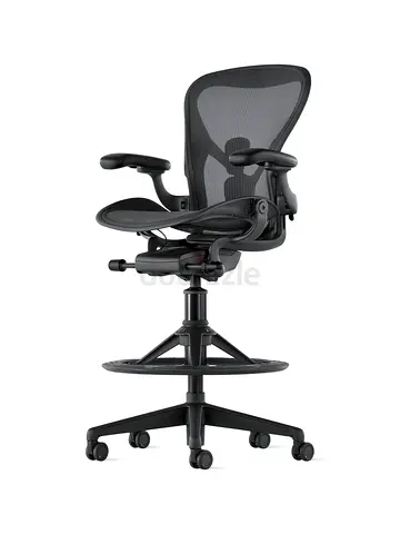New Stock Remastered Herman Miller Aeron Chair Fully Adjustable Graphite Size B