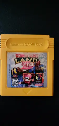 Donkey Kong Land (Game Boy) Yellow Cartridge - Classic Game Boy Title