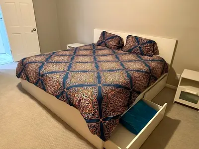 Ikea bed and mattress/king size