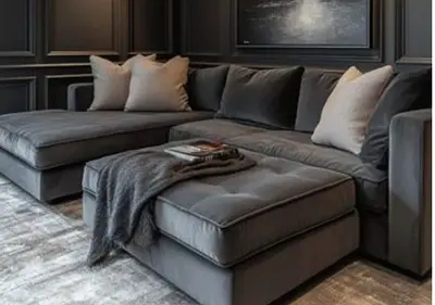 Modern elegant American style 4 seater L shape Sofa