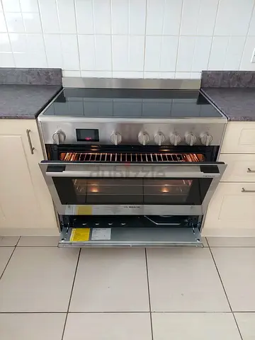 Bosch latest model premium model electric ceramic 5 hobs stove oven dual fan cooking range 90x60 yte
