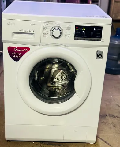 LG 8kg Front Load Washing Machine - Direct Drive, Good Condition noise less