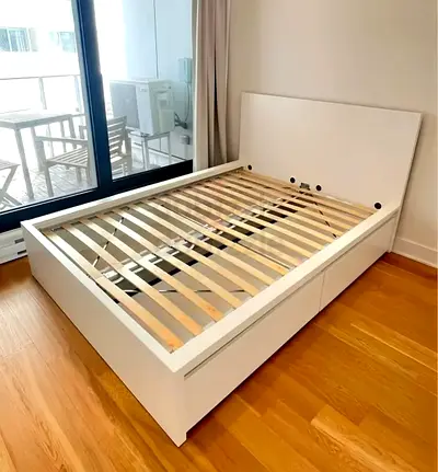 Ikea Queen size bed with mattress available in perfect condition