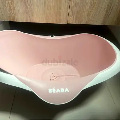 BEABA Baby Bath Tub - Pink, Good Condition