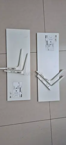 IKEA LACK wall shelves (white) with brackets - set of 2