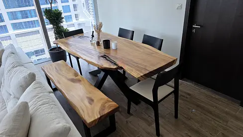 Wooden Daning table with Bench