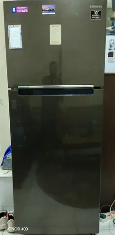 Samsung 2-Door Refrigerator - Good Condition, 10-Year Compressor Warranty