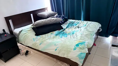IKEA bed frame with mattress