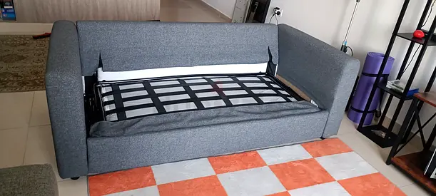 Vimle two seater sofa bed with mattress