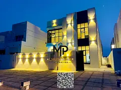 For sale in Ajman | Al Helio 2 area | 5 master bedrooms, majlis, 2 halls, maid's room, swimming 