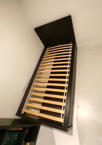Ikea malam single bed (90*200)with 2 storage drawers underneath and an IKEA mattress