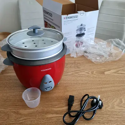Kenwood Electric Rice cooker  and Food Steamer - Red (Like New)