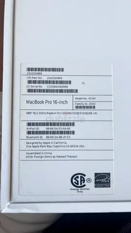 MacBook Pro 16-Inch 2019