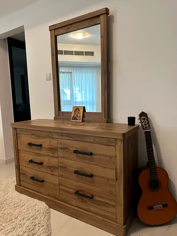 Dresser with mirror