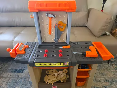 Kids Play Tool Bench with Accessories - Good Condition
